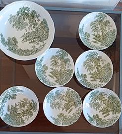 6 Coppette + ciotola ceramica Swinnertons