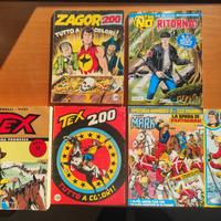 Lotto 5 Fumetti d'epoca Zagor Tex Mister No Mark