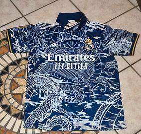 maglia calcio  adidas Real Madrid Blue Dragon
