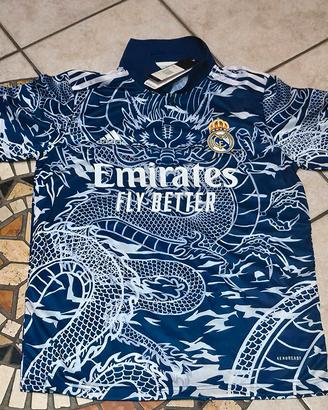 maglia calcio  adidas Real Madrid Blue Dragon
