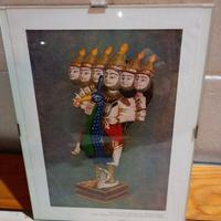 Stampa  rappresentante la divinità indu'Subramanya