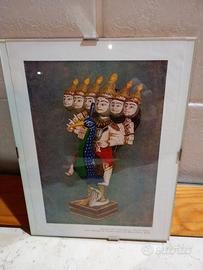 Stampa  rappresentante la divinità indu'Subramanya