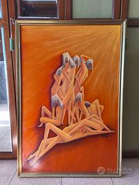 Olio su Tela 80x120 Miroslaw Kaminski AUTENTICATO