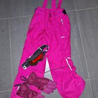 Pantaloni da sci fuxia Wed'ze  bambina mis.6 anni+