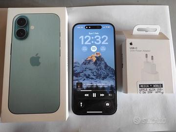 Iphone 16 128 giga, 92% carica, acquistato ad ott