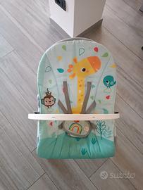 sdraietta reclinabile a pile per neonato