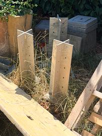 Giunti croce a scomparsa per travi in legno