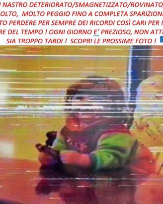Conversione riversamento salvataggio videocassette