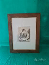 Francesco bartolozzi - Studio di uomo barbuto