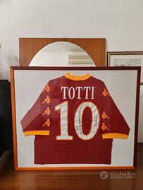 maglia calcio Roma autografata Totti 2010/2011 