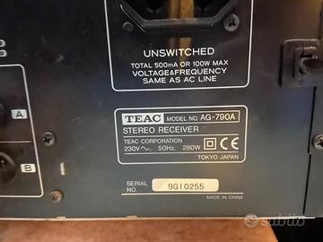 Sintonizzatore audio Teac Ag 790