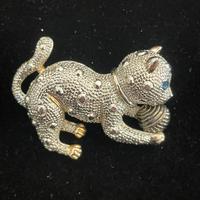 Spilla a forma di Gatto Vintage