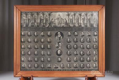 Quadro storico seminaristi Milano 1944 Pio XII
