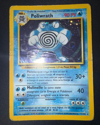 Poliwrath Holo Set Base 13/102 carousel 1/3 Giochi