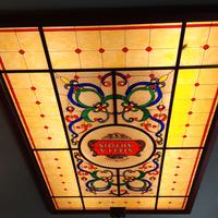 Pannello in vetro artistico lavorato a piombo