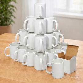 36 Tazze Per Sublimazione bianco lucido 350ml 