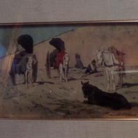 quadro cavalli e carrozze di fattorini