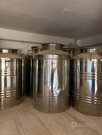 Fusti Bidoni Acciaio Inox Olio d’oliva 50lt