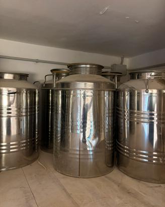 Fusti Bidoni Acciaio Inox Olio d’oliva 50lt