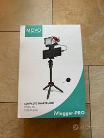 MOVO iVlogger-PRO kit iPhone Android NUOVO