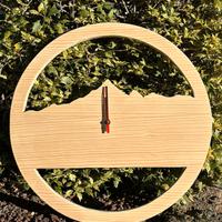 Orologio Monviso in legno fatto a mano 