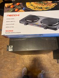 Piastra elettrica due fuochi