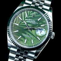 Rolex DJ 36mm verde palme 126234 jubilee 2023 full