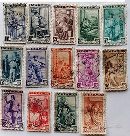 36)           14 RARI  ITALIA AL LAVORO 1950 -80€