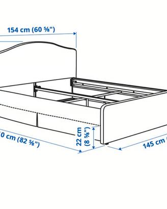 letto  una piazza e mezza 