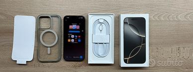 Iphone 16 pro 128 gb Titanio naturale + cover orig