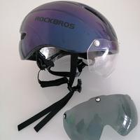 Casco bicicletta con visiera magnetica