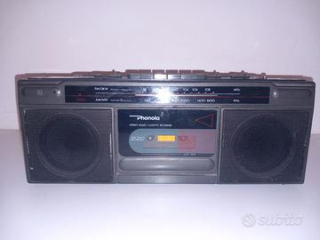 Stereo radio Phonola vintage con cassetta