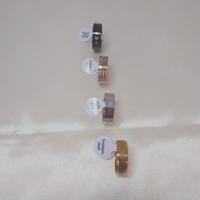 set 4 anelli acciaio inox misura 20 nuovi unisex