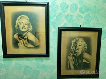 Quadri vintage marilyn  monroe 2 pezzi