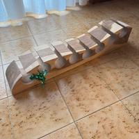 Portabottiglie in legno massiccio