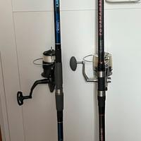 Canne surf casting complete di mulinello