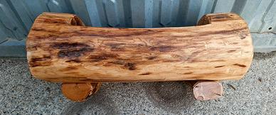 Vaso in legno con tronco