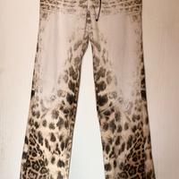 Pantaloni animalier Roberto Cavalli