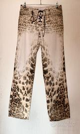 Pantaloni animalier Roberto Cavalli