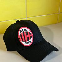 Berretto scudetto calcio Milan nero