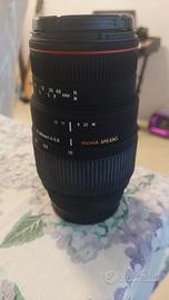 obiettivo Sigma 70 300 per minolta af e sony a 