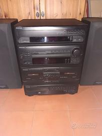 Impianto audio stereo hifi amplificatore casse dj
