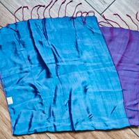 Sciarpa in pura seta bicolore