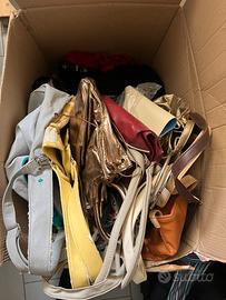 Lotto stock 10 borse donna diverse misure