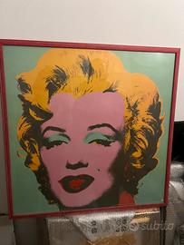 Quadro Marylin Monror con cornice rossa