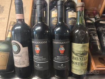 4 Bottiglie di Brunello di Montalcino d’annata