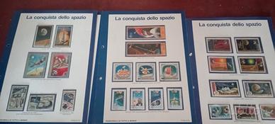 collezione francobolli "la conquista dello spazio"