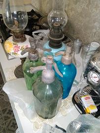 bottiglie da selz lampada a olio