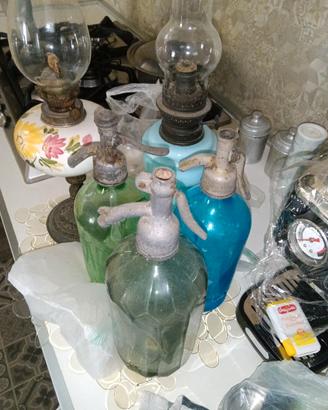 bottiglie da selz lampada a olio
