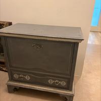 mobile scarpiera ruote anta e cassetto shabby chic